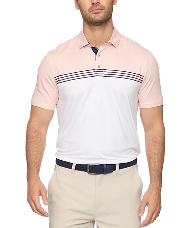 Flag and Anthem Allentown MadeFlex Performance Color Block/Chest Stripe Short Sleeve MVP Polo Shirt