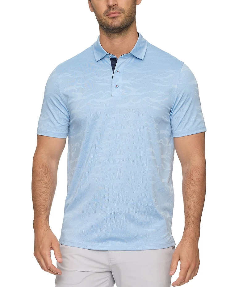 Flag and Anthem Arcadia MadeFlex Performance Camouflage Printed Golf Polo Shirt