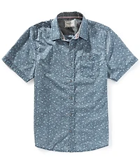 Flag and Anthem Ashland Short Sleeve Leaf-Printed Woven Shirt