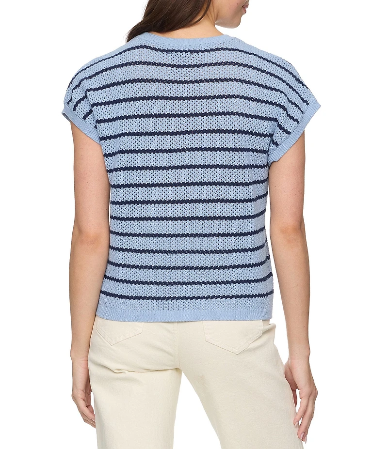 Flag and Anthem Ashley Striped Dolman Sweater Knit Top