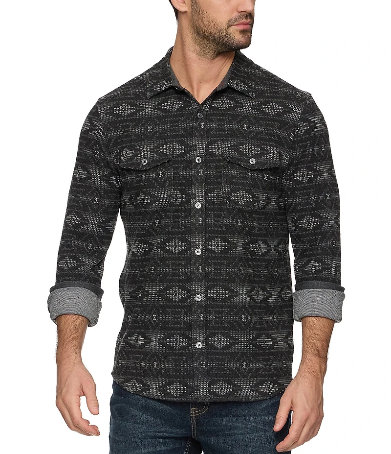 Flag and Anthem Baker MadeFlex Hero Performance Long Sleeve Printed Stretch Flannel Shirt