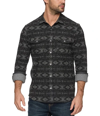 Flag and Anthem Baker MadeFlex Hero Performance Long Sleeve Printed Stretch Flannel Shirt