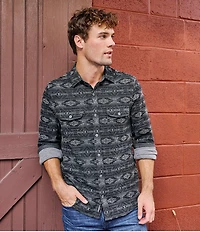 Flag and Anthem Baker MadeFlex Hero Performance Long Sleeve Printed Stretch Flannel Shirt