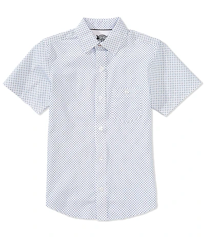 Flag and Anthem Big Boys 8-20 Short Sleeve Ripley MadeFlex Journey Geometric-Printed Stretch Shirt
