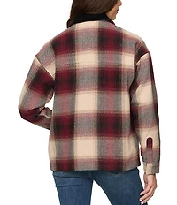 Flag and Anthem Blakely Long Sleeve Ombre Plaid Jacket