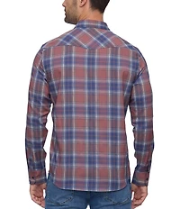 Flag and Anthem Boulder Up UPF Performance Plaid Western Shirt