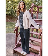 Flag and Anthem Brielle Mixed Stitch Cardigan