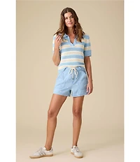 Flag and Anthem Buffy Drawstring Star Shorts