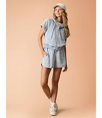 Flag and Anthem Burleigh High Rise Knit/Terry Shorts