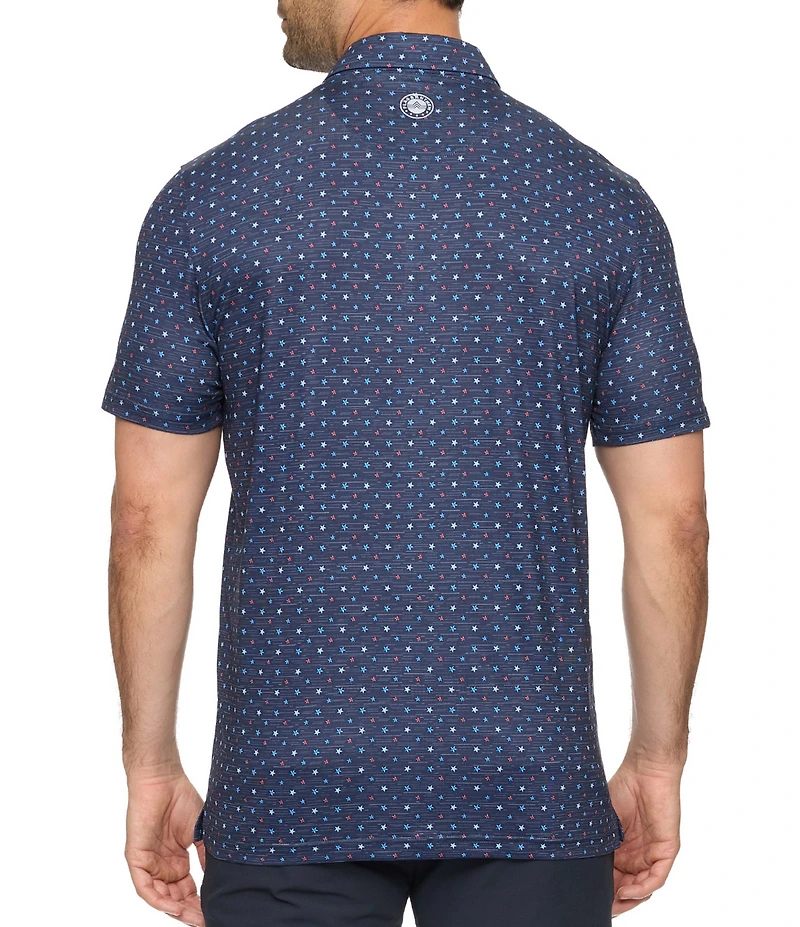 Flag and Anthem Buxton Star MadeFlex Performance Short Sleeve Golf Polo Shirt