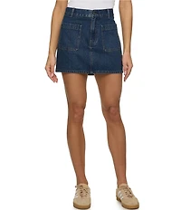 Flag and Anthem Carmel Denim Mini Skirt