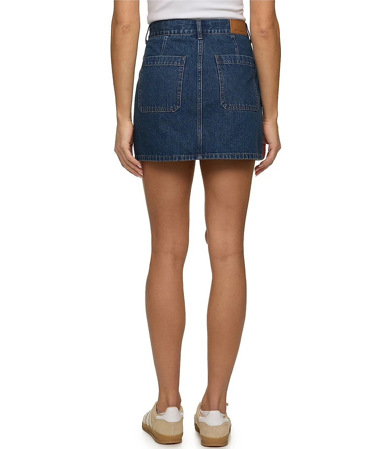Flag and Anthem Carmel Denim Mini Skirt