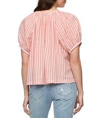 Flag and Anthem Carolina Short Sleeve Plaid Top