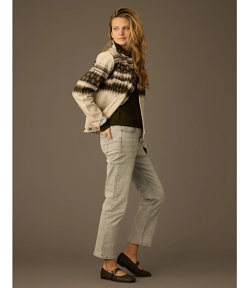Flag and Anthem Charlie Mid Rise Relaxed Straight Leg Jeans