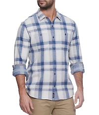 Flag and Anthem Cordova MadeFlex Performance Long Sleeve Plaid Stretch Flannel Shirt