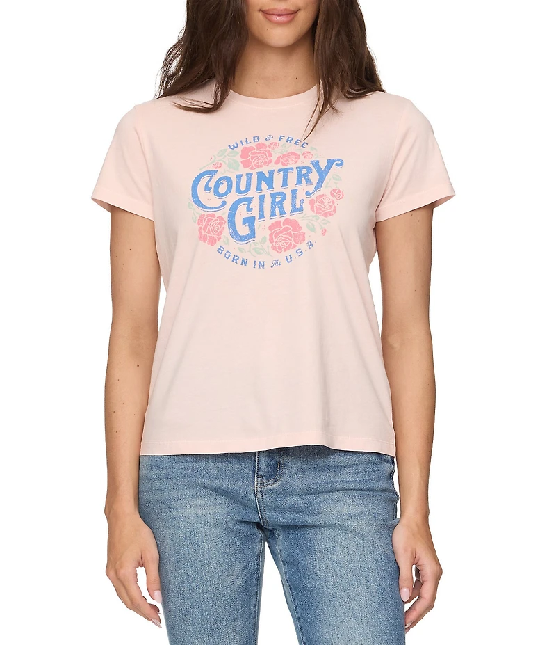 Flag and Anthem Country Girl Short Sleeve T-Shirt