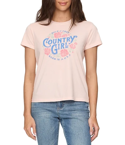 Flag and Anthem Country Girl Short Sleeve T-Shirt