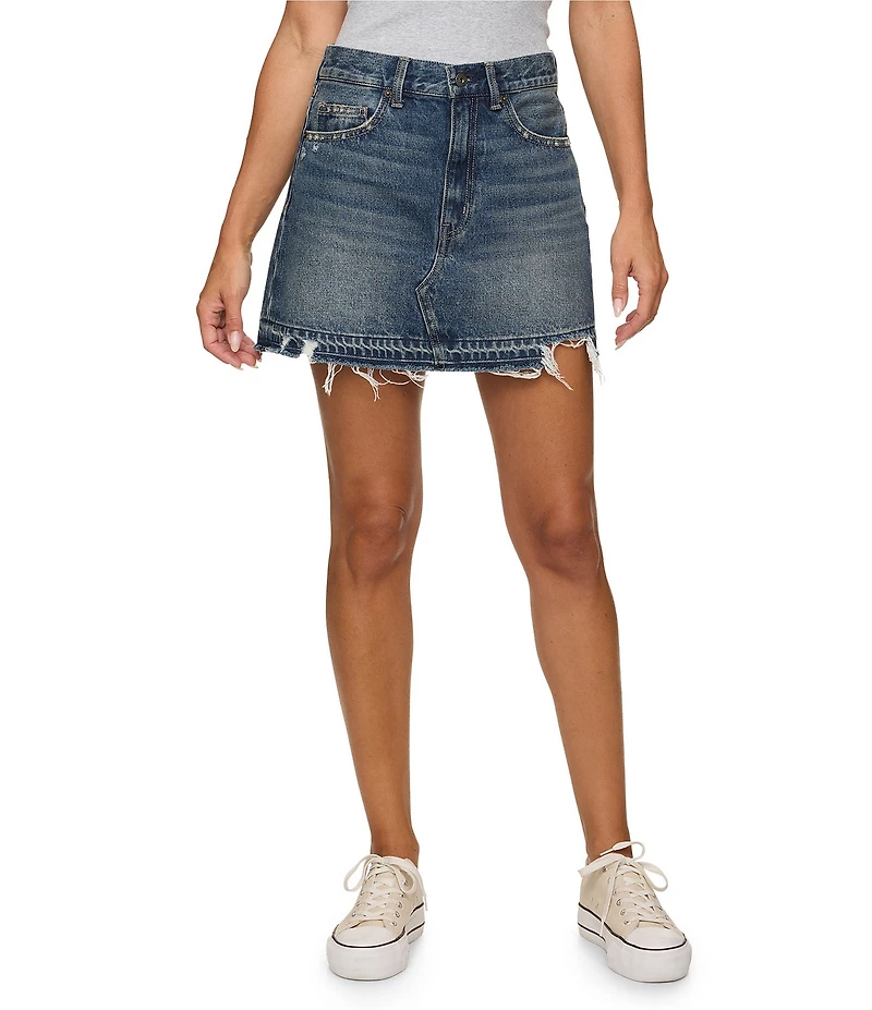 Flag and Anthem Dana Mini Denim Skirt