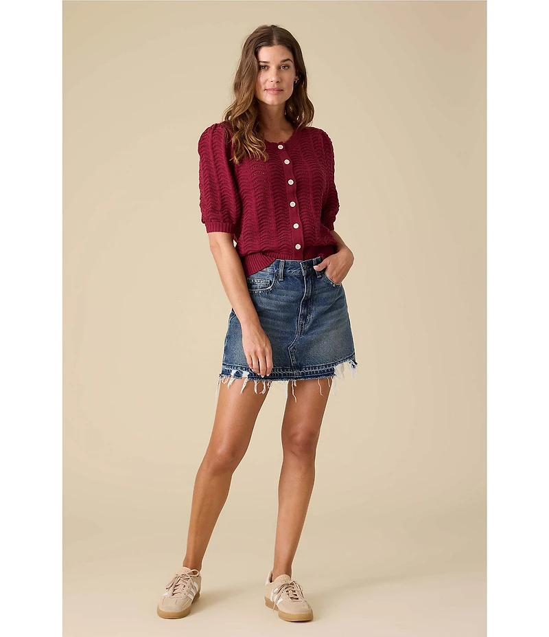 Flag and Anthem Dana Mini Denim Skirt