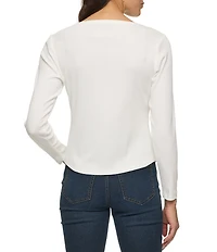 Flag and Anthem Denning Long Sleeve Rib Knit Henley T-Shirt