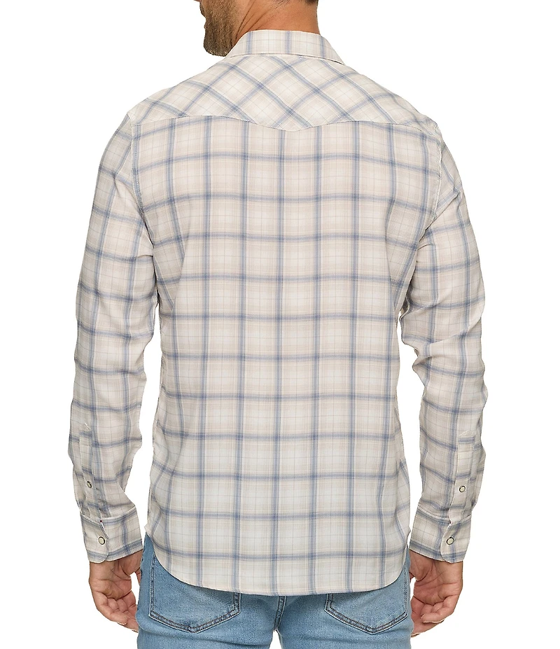 Flag and Anthem Desert Son Burleson Plaid Performance Western Shirt