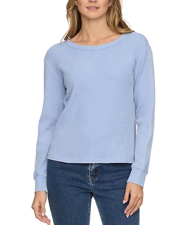 Flag and Anthem Fayston Long Sleeve Waffle Knit Top