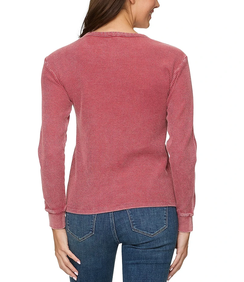 Flag and Anthem Fayston Long Sleeve Waffle Knit Top