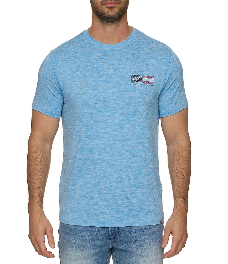 Flag and Anthem American Flag Coastal UPF Performance Tee