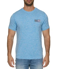 Flag and Anthem American Flag Coastal UPF Performance Tee
