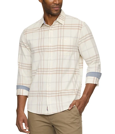 Flag and Anthem Greely Plaid Plush Corduroy Long Sleeve Shirt