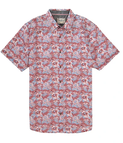 Flag and Anthem Harrington Short Sleeve Floral Printed Woven Shirt
