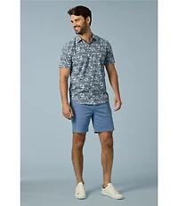 Flag and Anthem Harrington Short Sleeve Floral Printed Woven Shirt