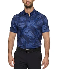 Flag and Anthem Hays Leaf Print MadeFlex Performance Short Sleeve Jersey Polo