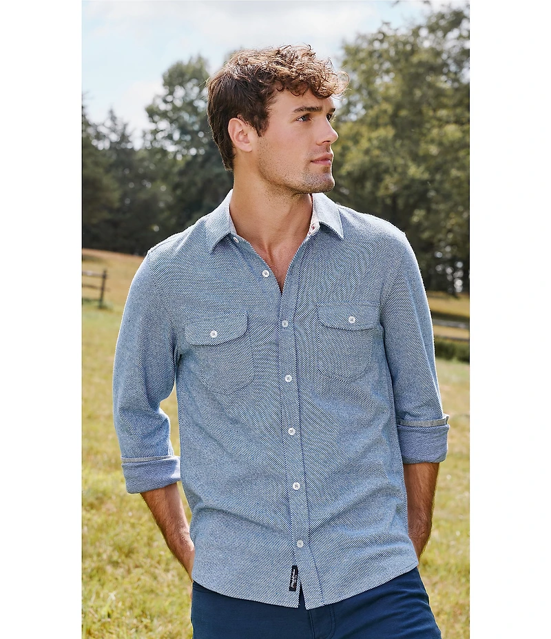 Flag and Anthem Hero Long Sleeve Solid Twill Performance Shirt