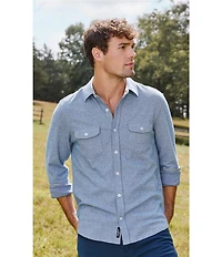 Flag and Anthem Hero Long Sleeve Solid Twill Performance Shirt