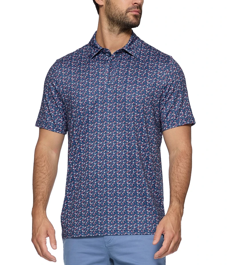 Flag And Anthem Higgins Americana Short Sleeve Polo Shirt