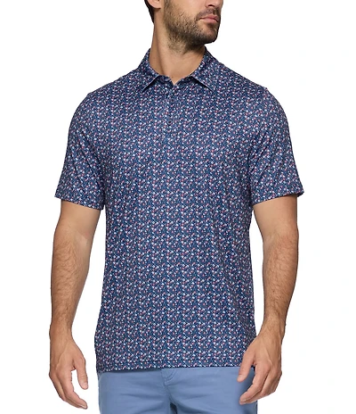 Flag And Anthem Higgins Americana Short Sleeve Polo Shirt