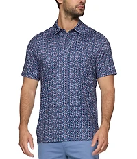 Flag And Anthem Higgins Americana Short Sleeve Polo Shirt