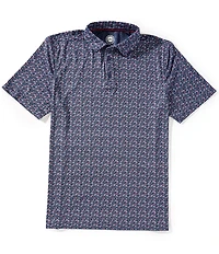 Flag And Anthem Higgins Americana Short Sleeve Polo Shirt