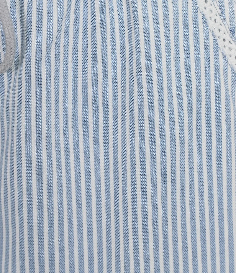 Flag and Anthem Jolene Stripe Lace Hem Drawstring Shorts