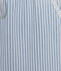 Flag and Anthem Jolene Stripe Lace Hem Drawstring Shorts