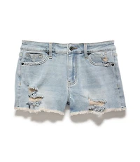 Flag and Anthem Kellie High Rise Cut-0ff Denim Shorts
