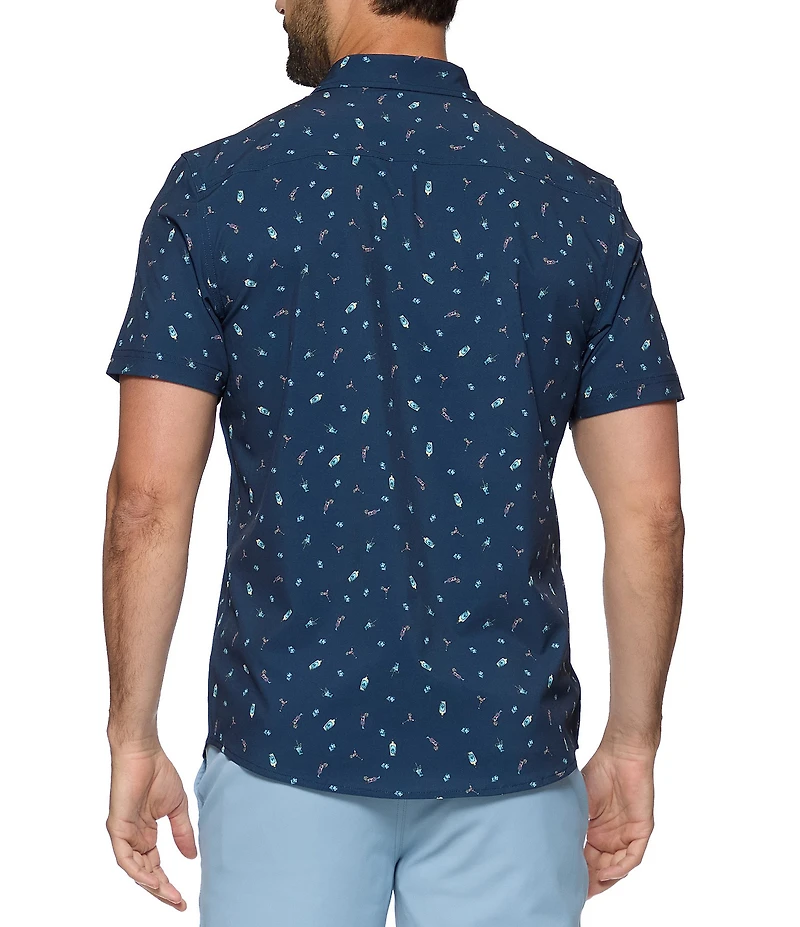 Flag and Anthem Kenton Drink MadeFlex UPF Performance Short Sleeve Woven Shirt