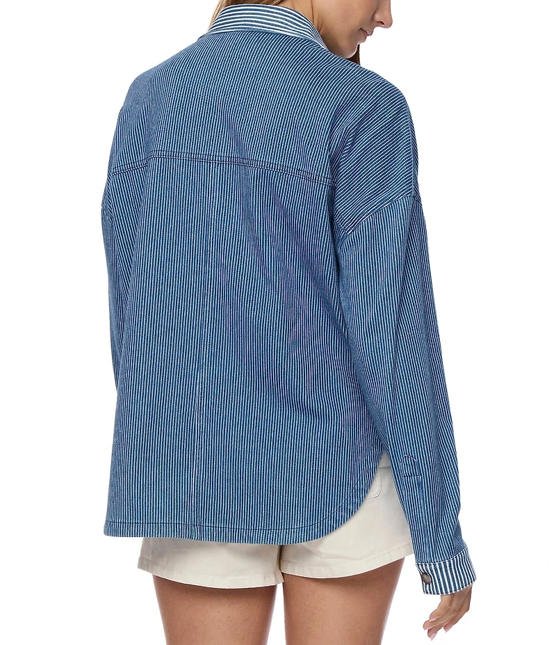 Flag and Anthem Keyport Long Sleeve Striped Shirt Jacket