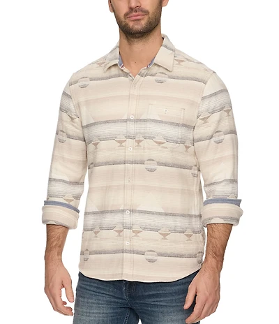 Flag and Anthem Latimer Southwestern Print Long Sleeve Flannel Shirt