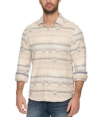 Flag and Anthem Latimer Southwestern Print Long Sleeve Flannel Shirt