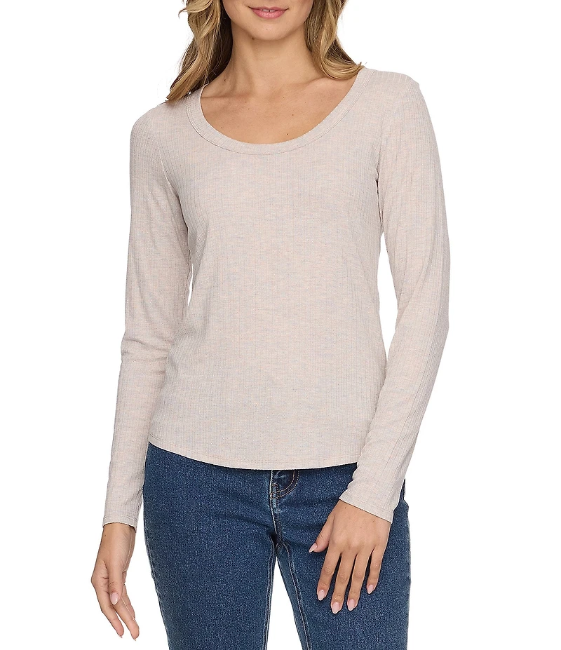 Flag and Anthem Lauren Mini Striped Long Sleeve Stretch Knit Top