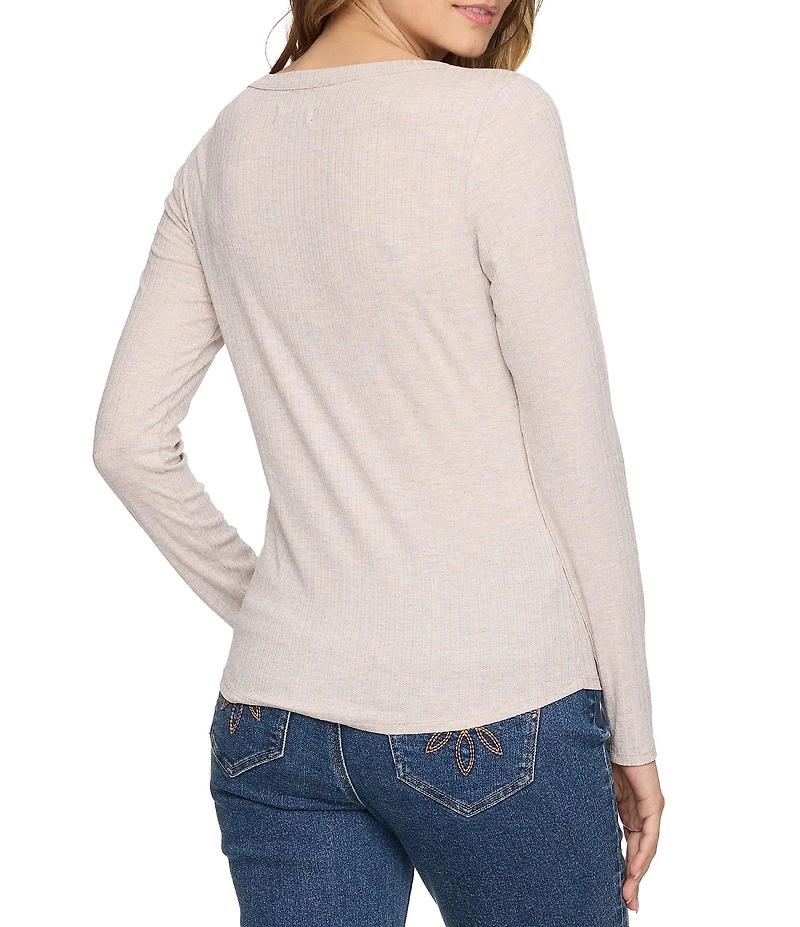Flag and Anthem Lauren Mini Striped Long Sleeve Stretch Knit Top