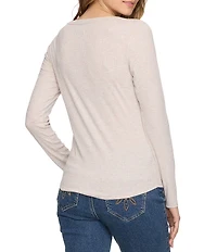 Flag and Anthem Lauren Mini Striped Long Sleeve Stretch Knit Top