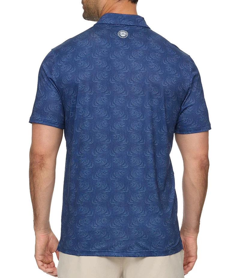 Flag and Anthem Letona Performance Short Sleeve Printed Polo Shirt